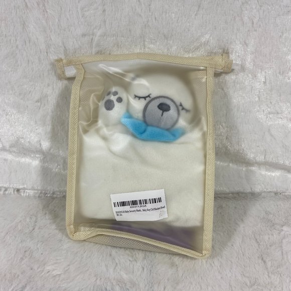 Baby Security Blanket 14 Inch Square Lovey plush bear new - Picture 3 of 7